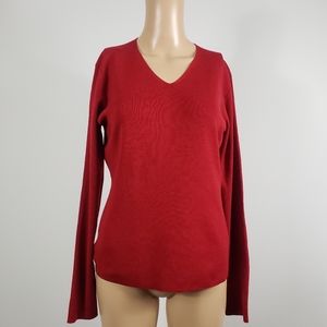 Brooks Brothers wool V-neck sweater size M